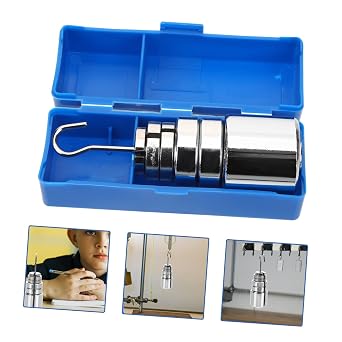 Metal Slotted Weights for School Physics Labs Slotted Mass with Hangers for Balance Testing and Weight Determination Educational Tool