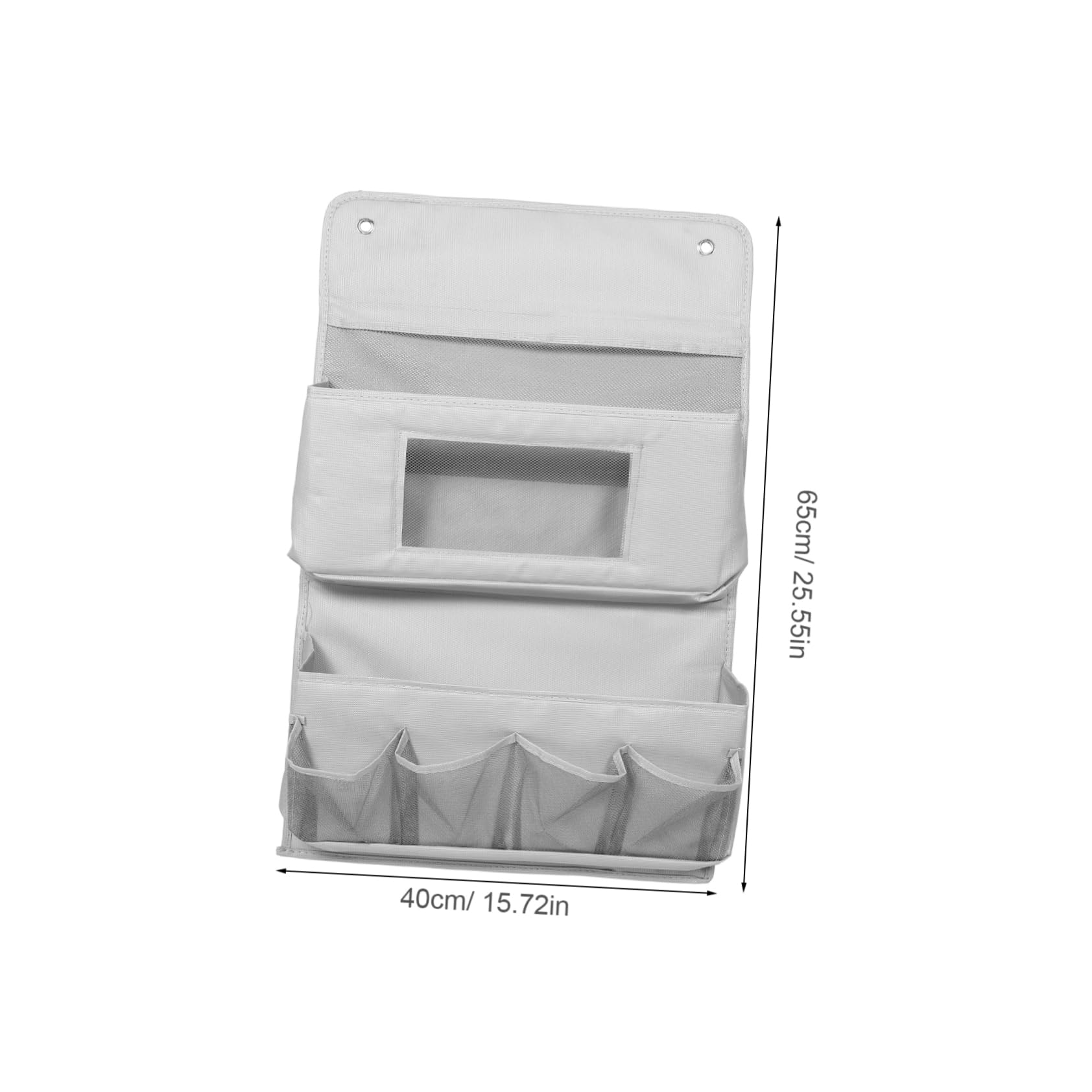 OHPHCALL Hanging Storage Container Over The Door Organizer Closet Door Back Bag Wall Hanging Storage Bag Grey 40x65cm