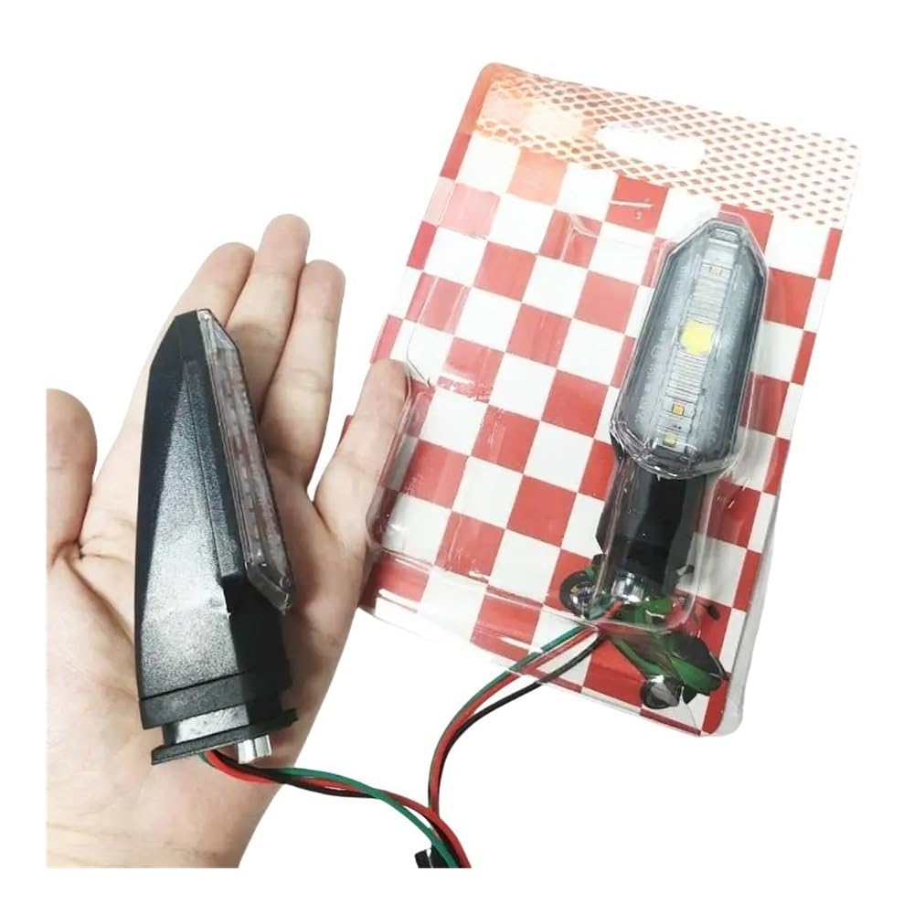 Luces Intermitentes para motocicleta, 12 V, doble color, para