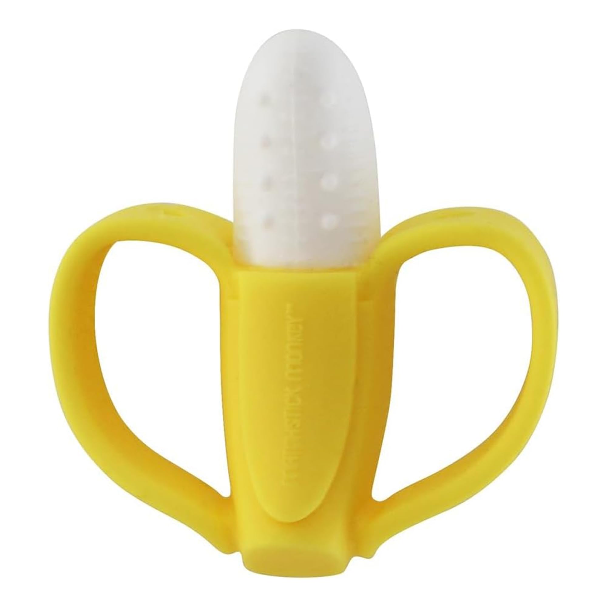 Matchstick Monkey Banana Teether – Silicone Baby Teether for First Teeth, Easy-to-Grip Handles, BPA-Free, Supports Self-Soothing & Early Oral Development, 3 Months+, Yellow