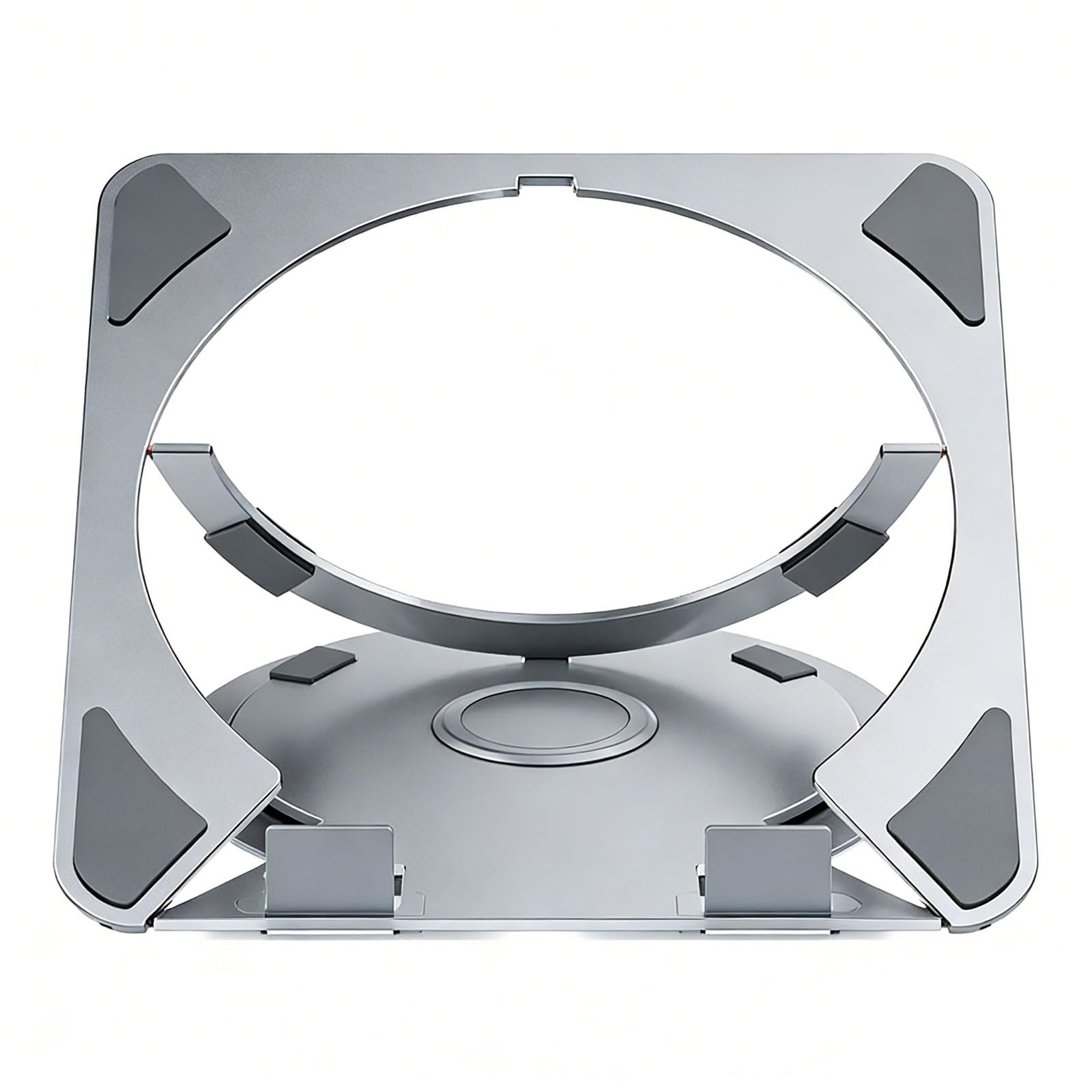 Supporto per Laptop Sottile e Pieghevole in Alluminio per Notebook da 13 a 17 Pollici con 5 Supporti per Laptop ergonomici Regolabili e con Rotazione a 360°