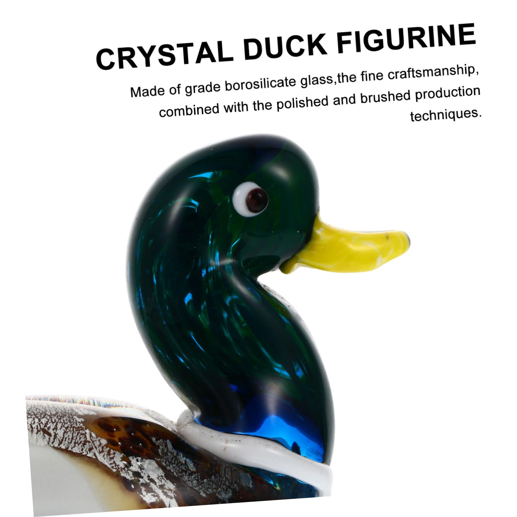 Amazon.com: Unomor Crystal Duck Figurine Handcrafted Glass