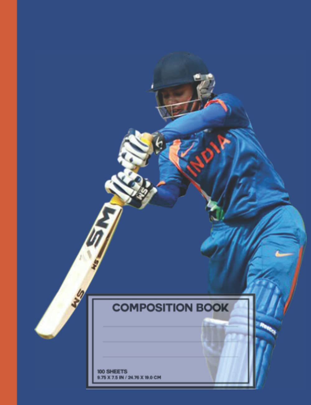 Cricket Composition Notebook: College Ruled Composition Notebook with Premium Paper