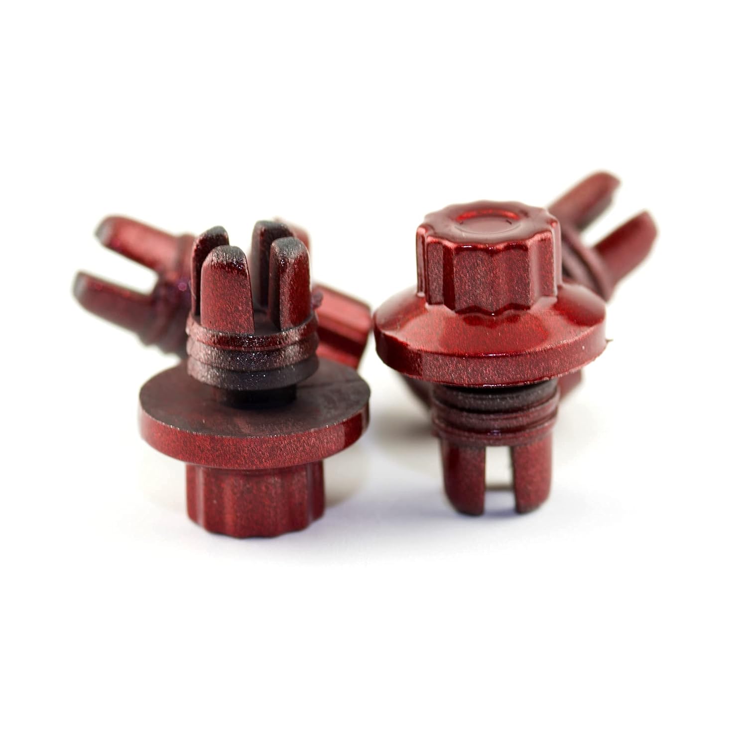 Wheel Rivets Nuts Set of 50 for 7.8mm/0.31in Hole Replacement Rivets ABS Plastic Candy Red