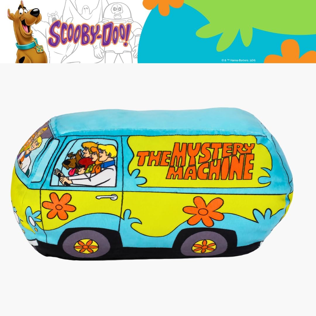 Scooby Doo Mystery Machine Van Bedding Super Soft Cozy Decorative Cuddle Pillow, (Officially Licensed Product) By Franco