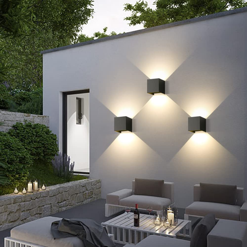 Applique LED da parete 24W, lampada da parete per esterni/interni
