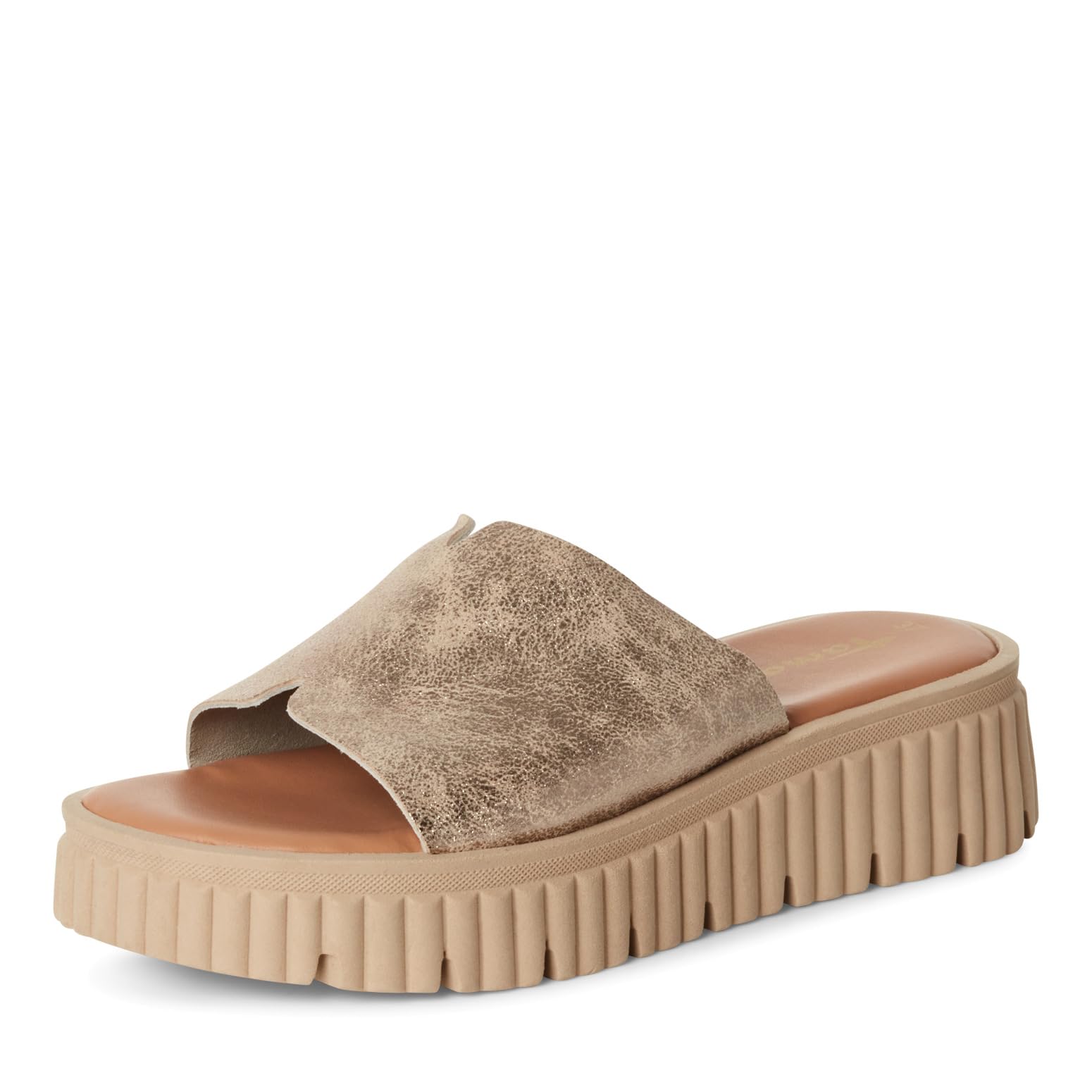 Tamaris Women 1-27216-44 Mule, Platinum, 7.5 UK