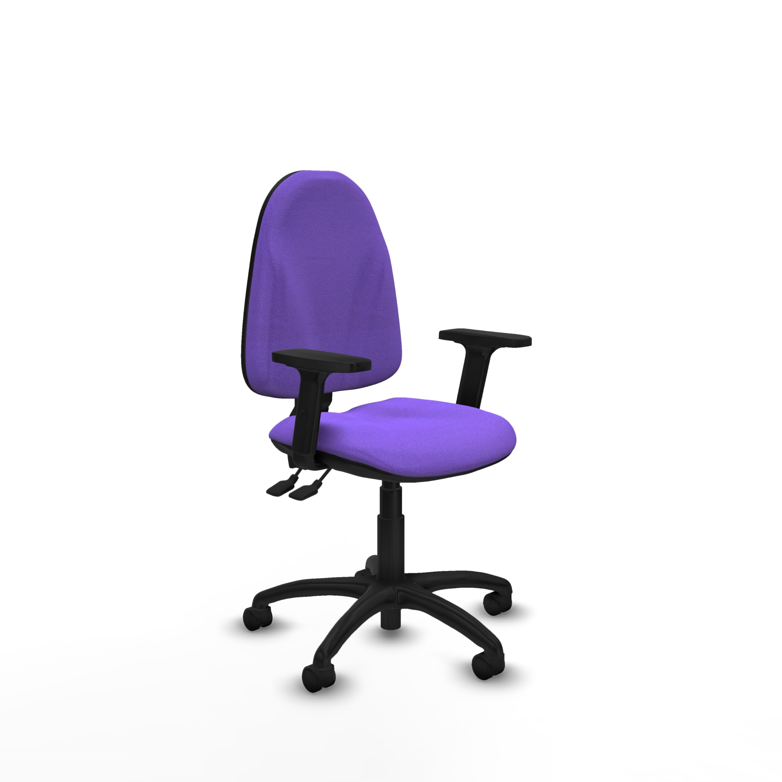 Piqueras y Crespo Silla de Laboratorio ergonómica Algarra con Respaldo Regulable en Altura, Brazos 2D y Mecanismo asincro para 8 Horas de Uso, soporta hasta 100 Kg