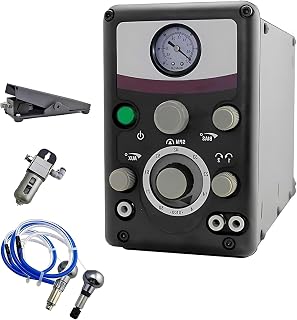 Metal Engraving Tool, Dual-Head Pneumatic Engraving Machine, Adjustable Velocity 400-8000 RPM, Perfect for Jewelry Crafting and Custom Metalwork