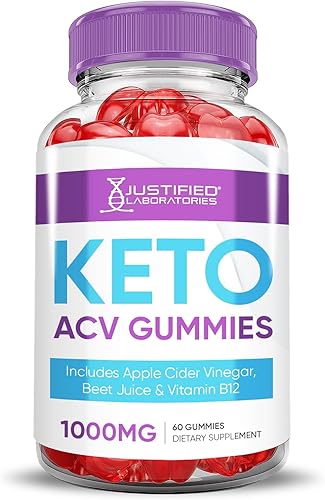 Miniatura 3 de Paquete de 3 gomitas Keto ACV de apoyo avanzado Keto Gummys de 1000 mg de vinagre de sidra de manzana formulado con jugo de granada y remolacha en