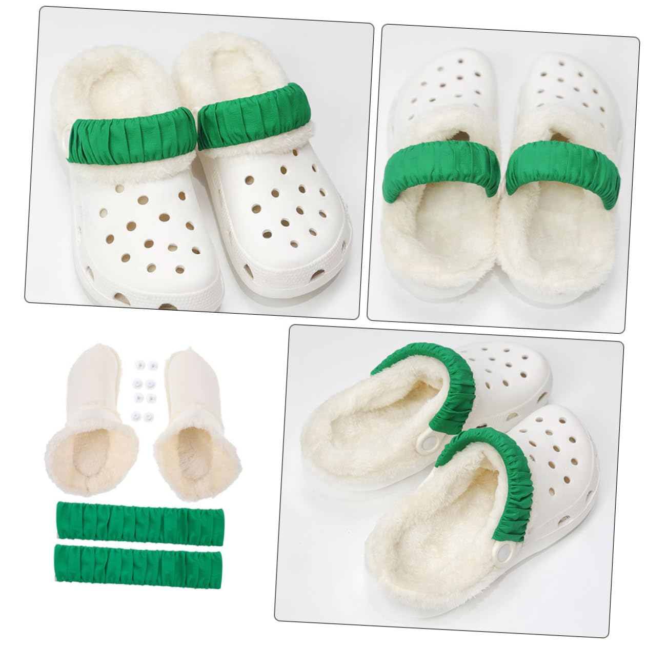 4pares Plantillas De Desmontables Para Zapatos Forro De Pelusa Inserciones De Invierno Para y Días Fríos