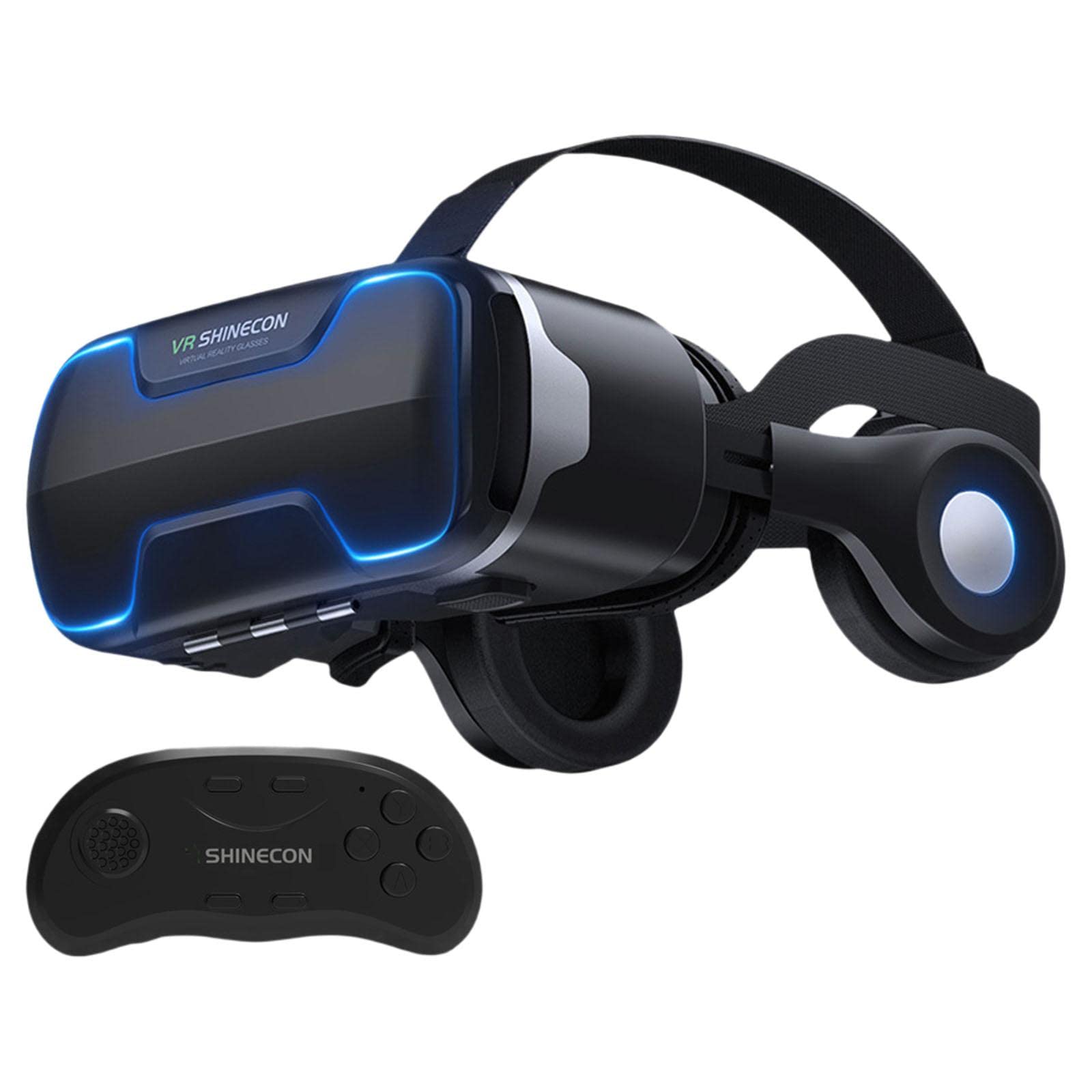 3D VR Glasses Adjustable 360-Degree for Films Concerts Home with B01 Remote-image-30