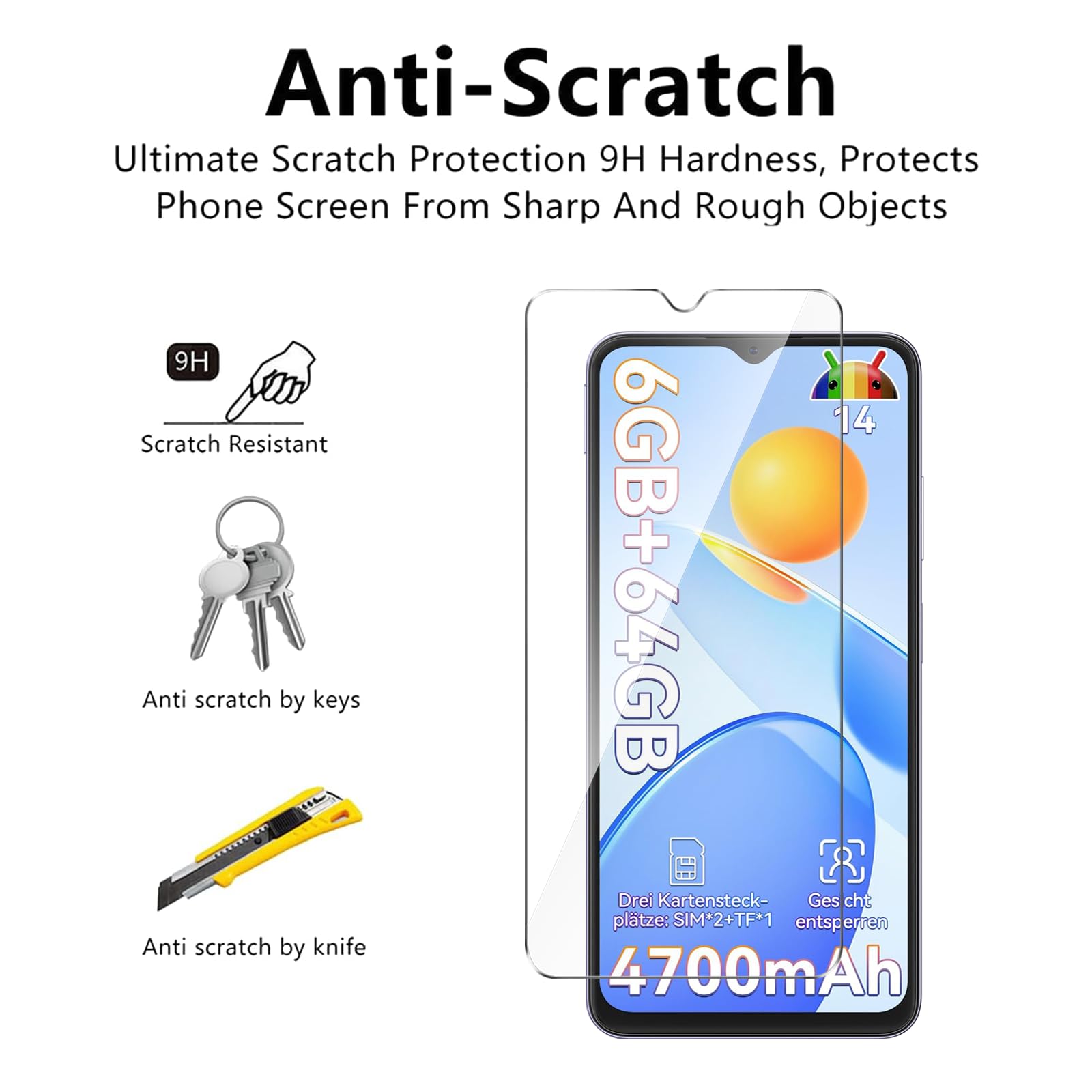 Verre Trempé Samsung Galaxy A14 Film Protection Écran Ultra Résistant