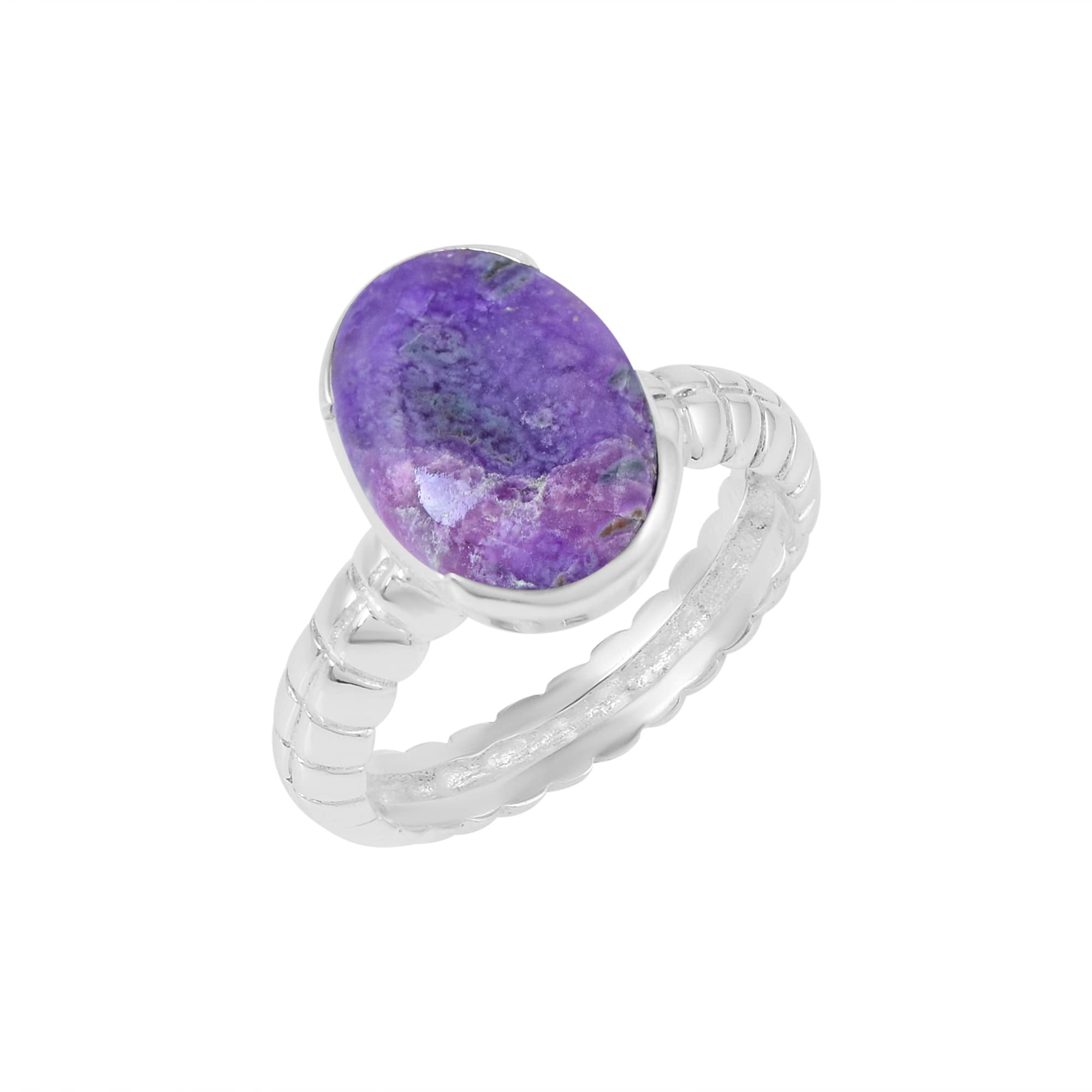 Fabulous Sugilite Gemstone 925 Solid Sterling Silver Ring Designer Jewelry Gift For Her