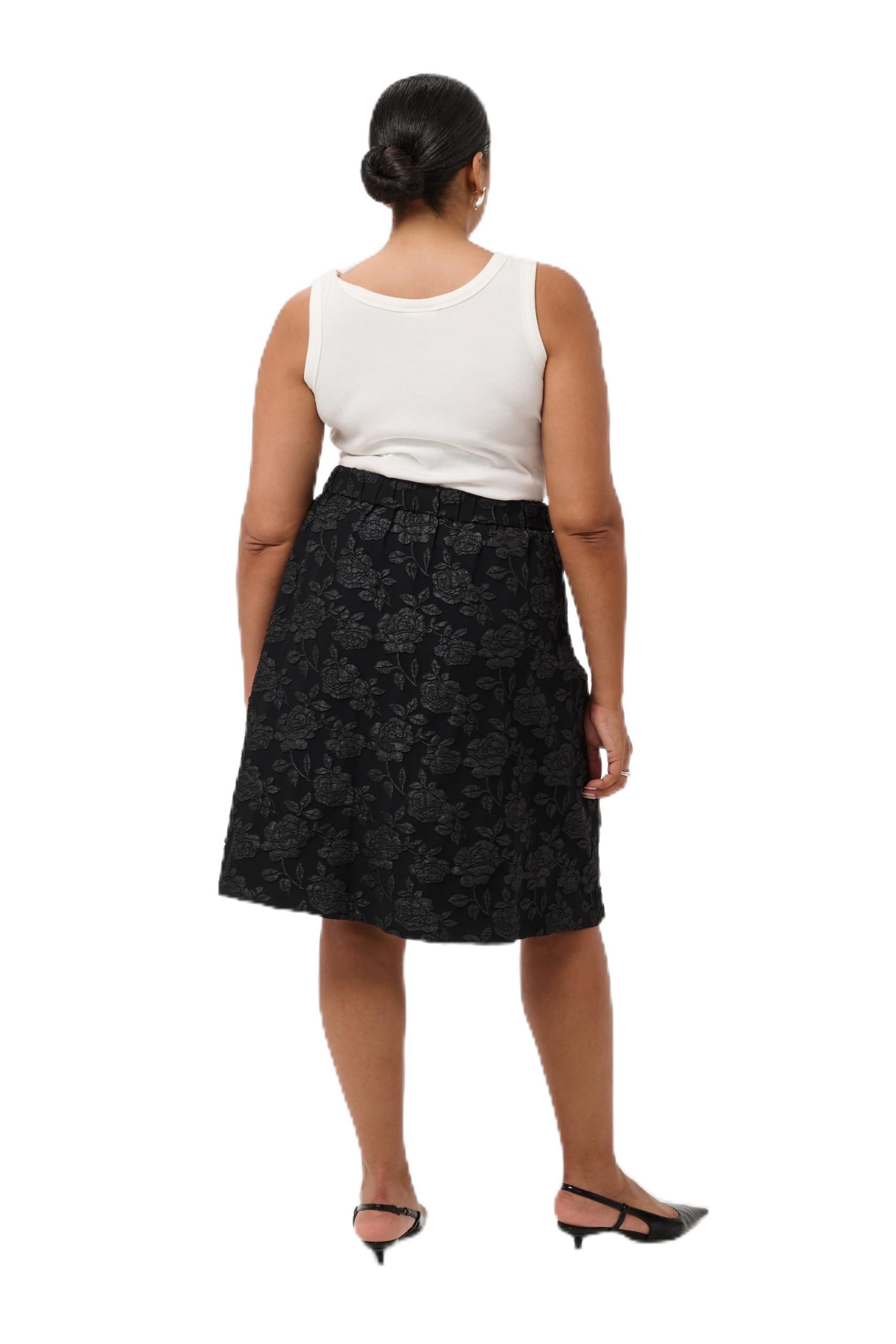 KAFFE CURVE Damen Rock KCcomina Elastische Taille