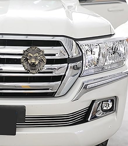 Miniatura 5 de Calcomanía de metal con cabeza de lobo para automóvil, diseño de animales 3D, calcomanía decorativa de metal para automóvil, camión, motocicleta,