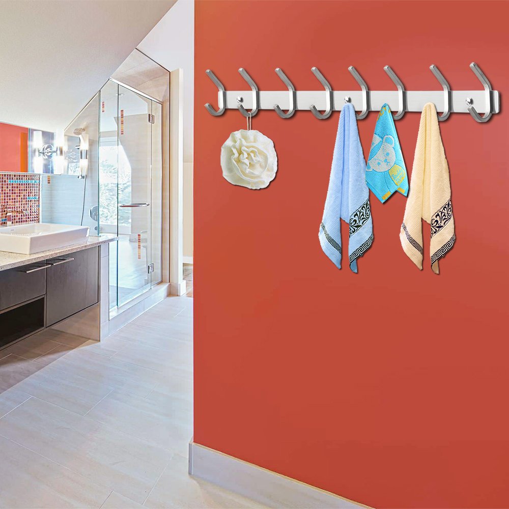 ERWEY Appendiabiti da Parete, Attaccapanni da Muro, Appendiabiti in Acciaio Inox, Attaccapanni Parete per Cameretta, Ingresso, Cucina, Bagno