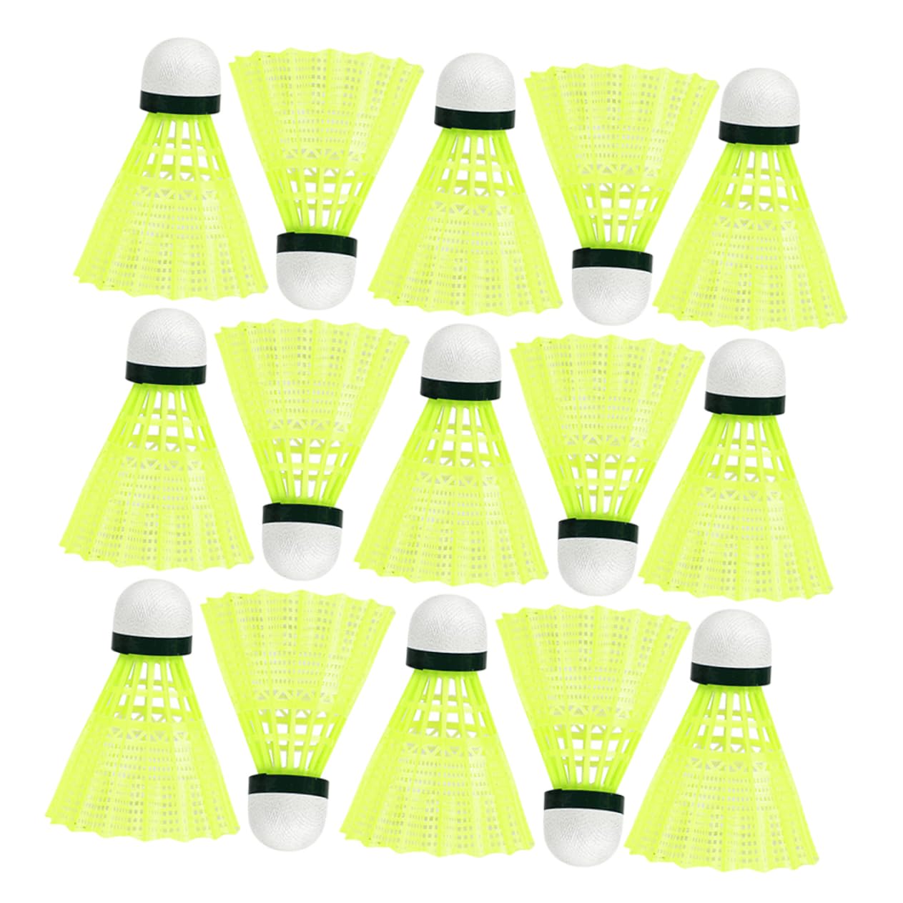 Parliky 24pcs Badminton Shuttlecocks for Boys and Girls Durable Plastic Shuttlecocks for Training Outdoor Sports Equipment