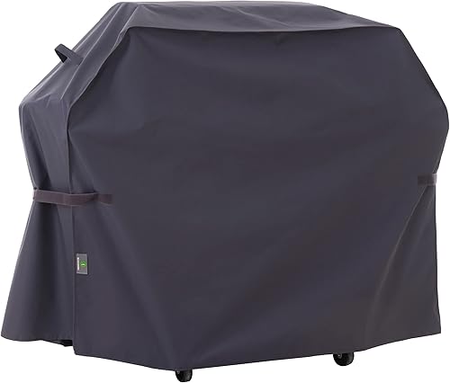 F&J Outdoors Cubierta impermeable para parrilla resistente a los rayos UV para barbacoa de gas carbón de 2 quemadores, 48 pulgadas de ancho x 27