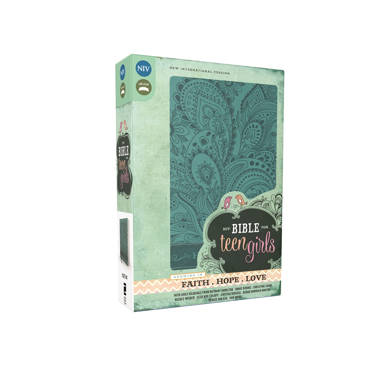 NIV, Bible for Teen Girls, Leathersoft, Blue: Growing in Faith, Hope, and Love – The Perfect Christian Faith Gift for Your Teenage Girl, Age 13-18