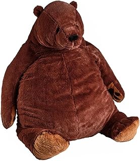 Giant Realistic Brown Bear Plush Toy, Djungelskog Brown Plush Bear Toy, Big Brown Bear Plush Toy Birthday for Adults and Kids (Color : Brown, Size : 100CM)