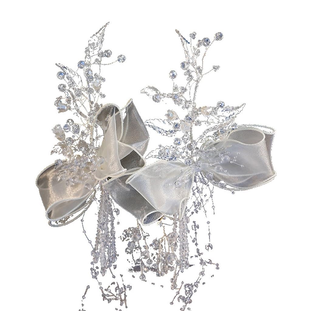 Horquilla de boda artesanal con clip de cristal JFDBGU que no se cae