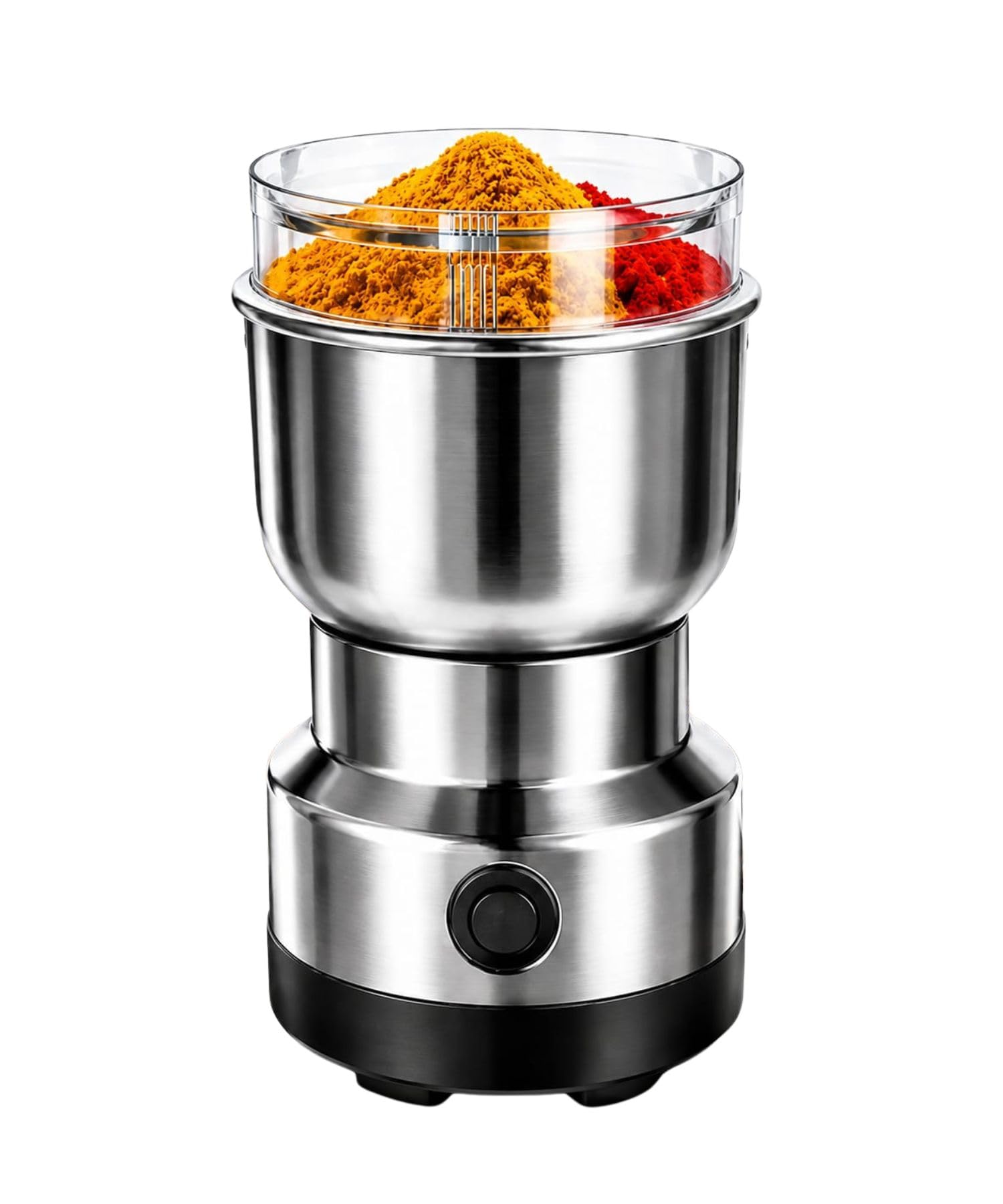 Electric Stainless Steel Spice Grinder Multipurpose Dry Masala Coffee Bean Grinder High Speed Mixer Grinder for Herbs Nuts Grains Seeds Dry Fruits and Kitchen Use-image-16