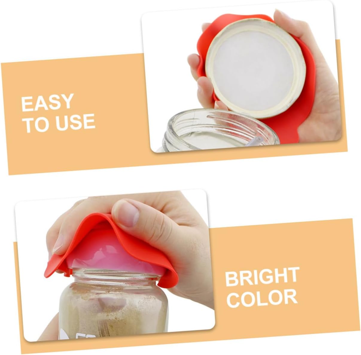 Cabilock 21pcs Silicone Jar Opener Grippers Non- Bottle Opening Pads for Heat Insulation Multi-Functional Kitchen Tool for Seniors and Weak Hands