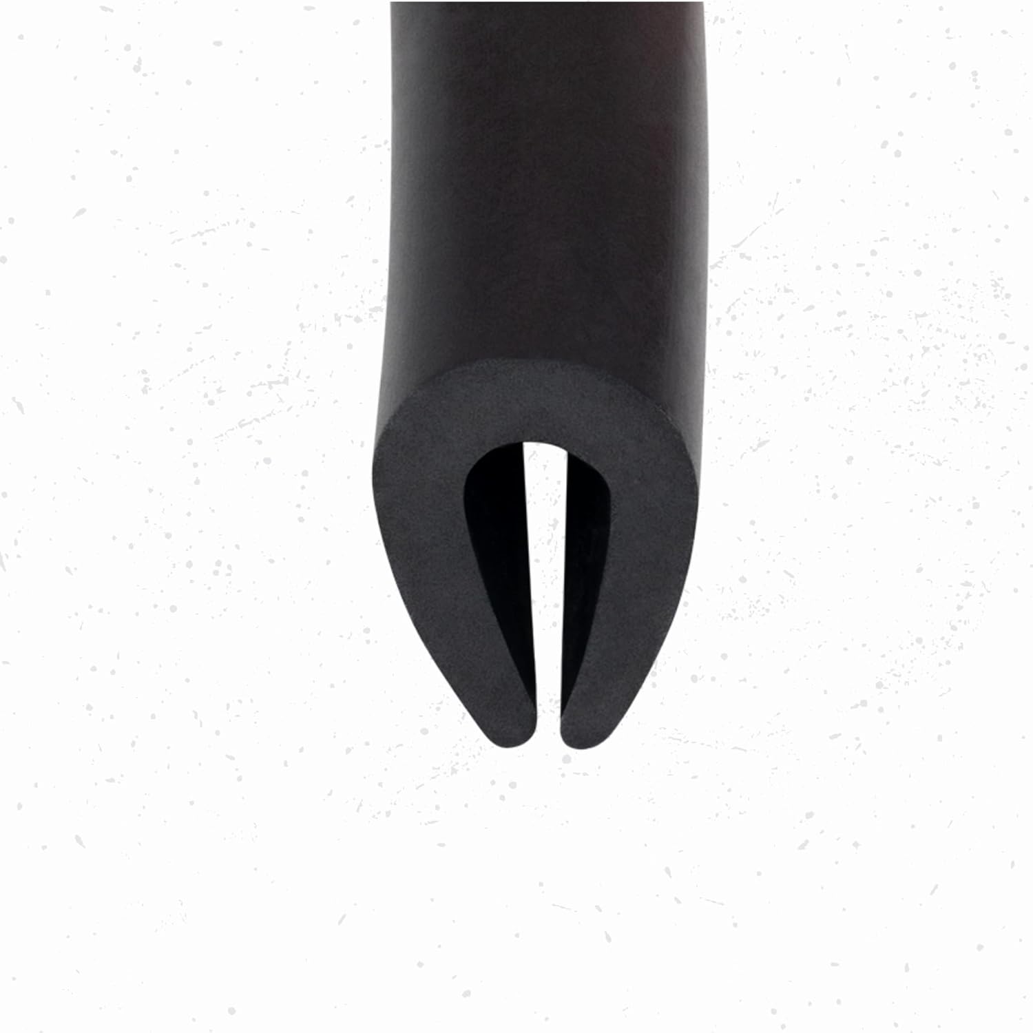 Black U Channel Edge Trim Seal EPDM 33/64" high X 11/32" Wide (33 Feet)