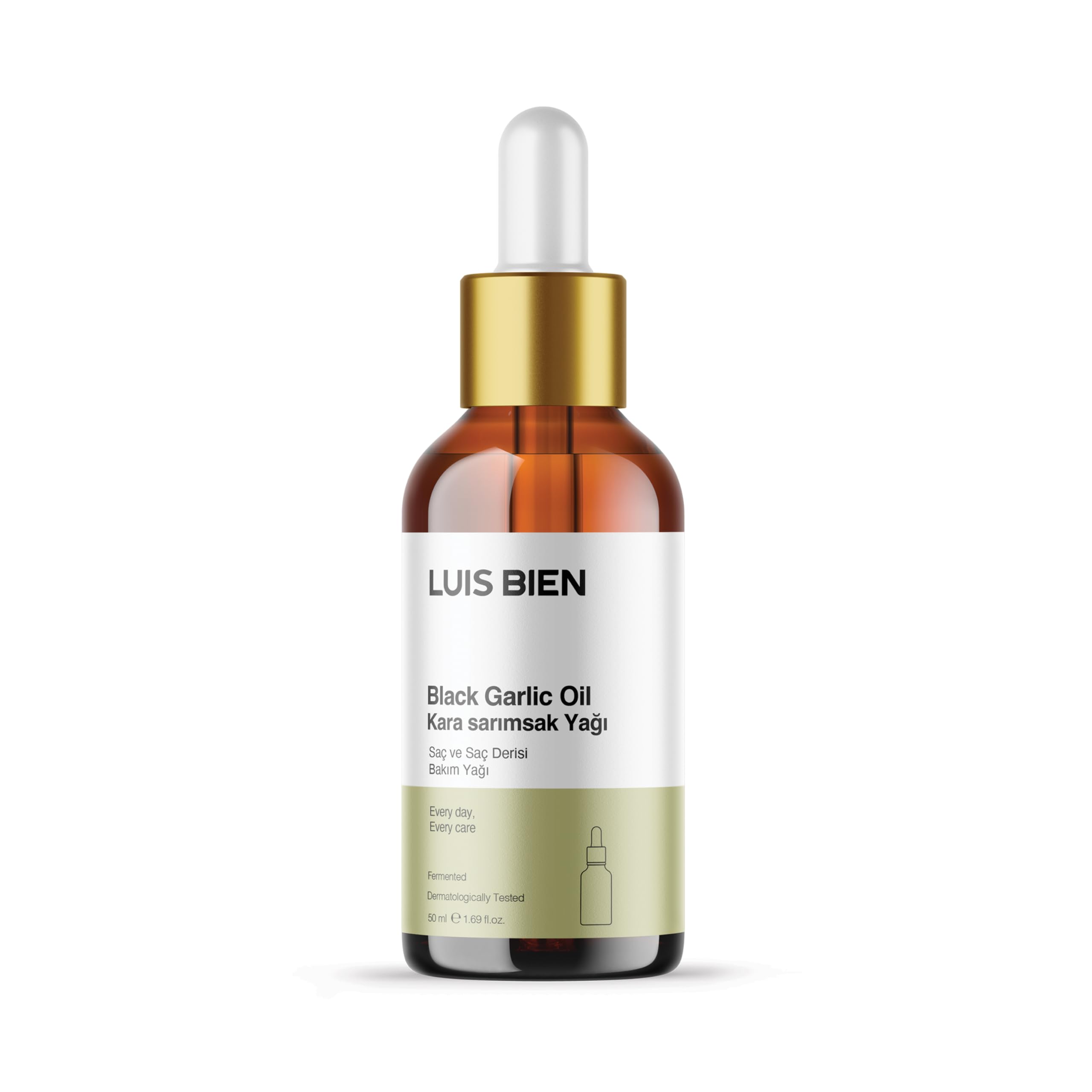 luis bien black garlic serum oil Thickens hair strands and prevents hair loss by supporting hair follicles and repairing weak on (50, 2)