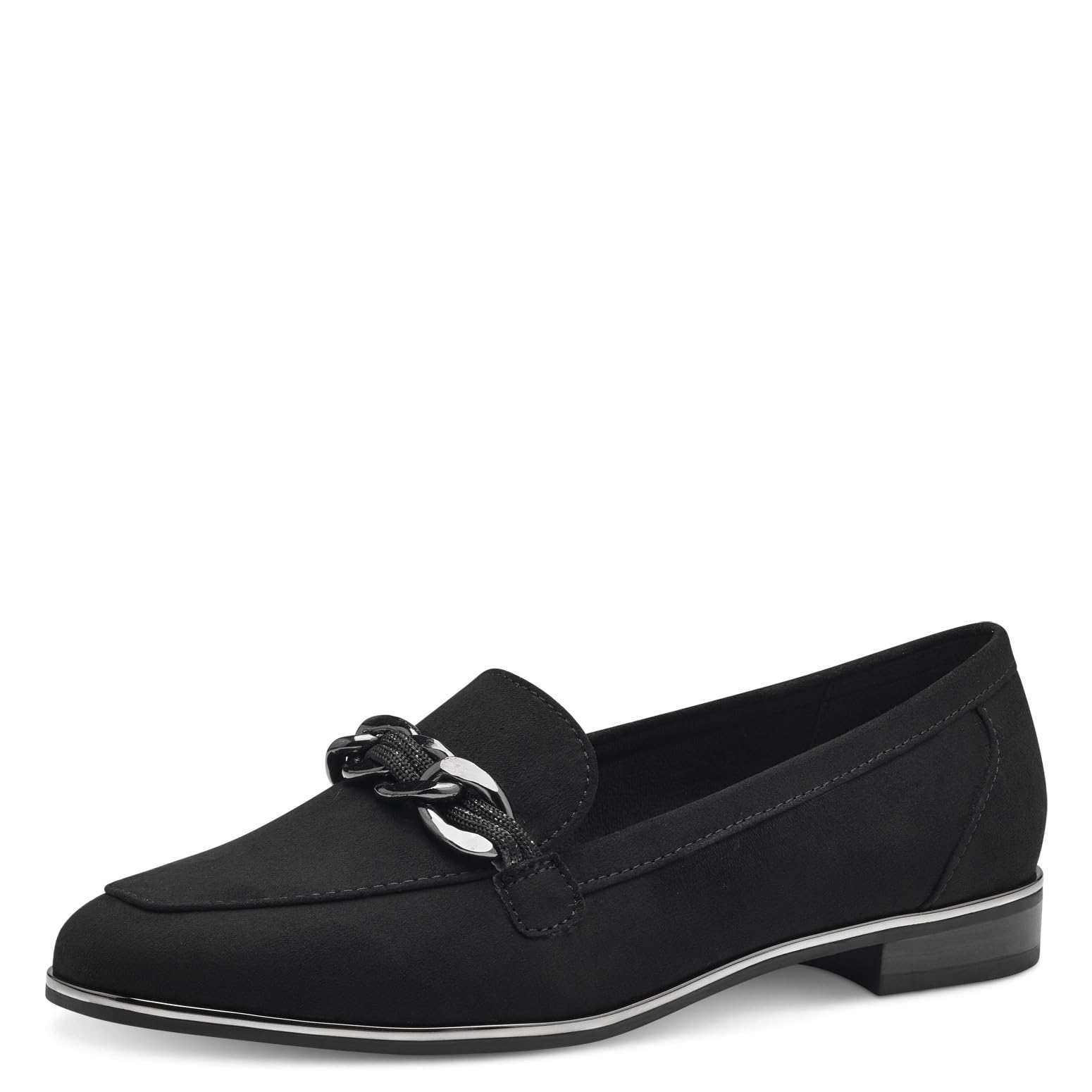 MARCO TOZZI Women's 2-24200-42 Loafers, Black, 6.5