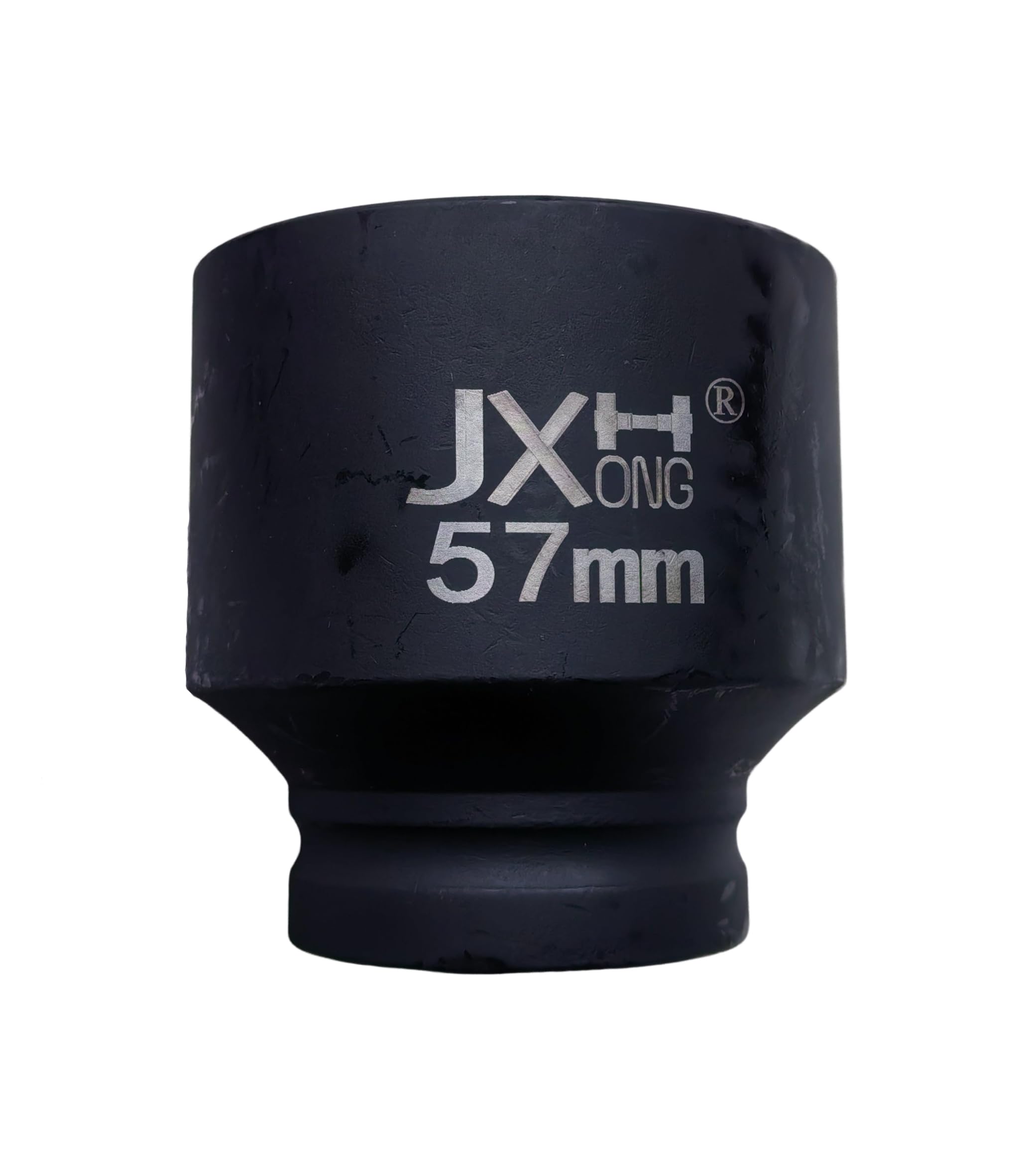 JXHONG 3/4-Inch Drive Metric 57mm Impact Socket, 6-Point, Heat Treated Cr-V Alloy Steel (57mm)
