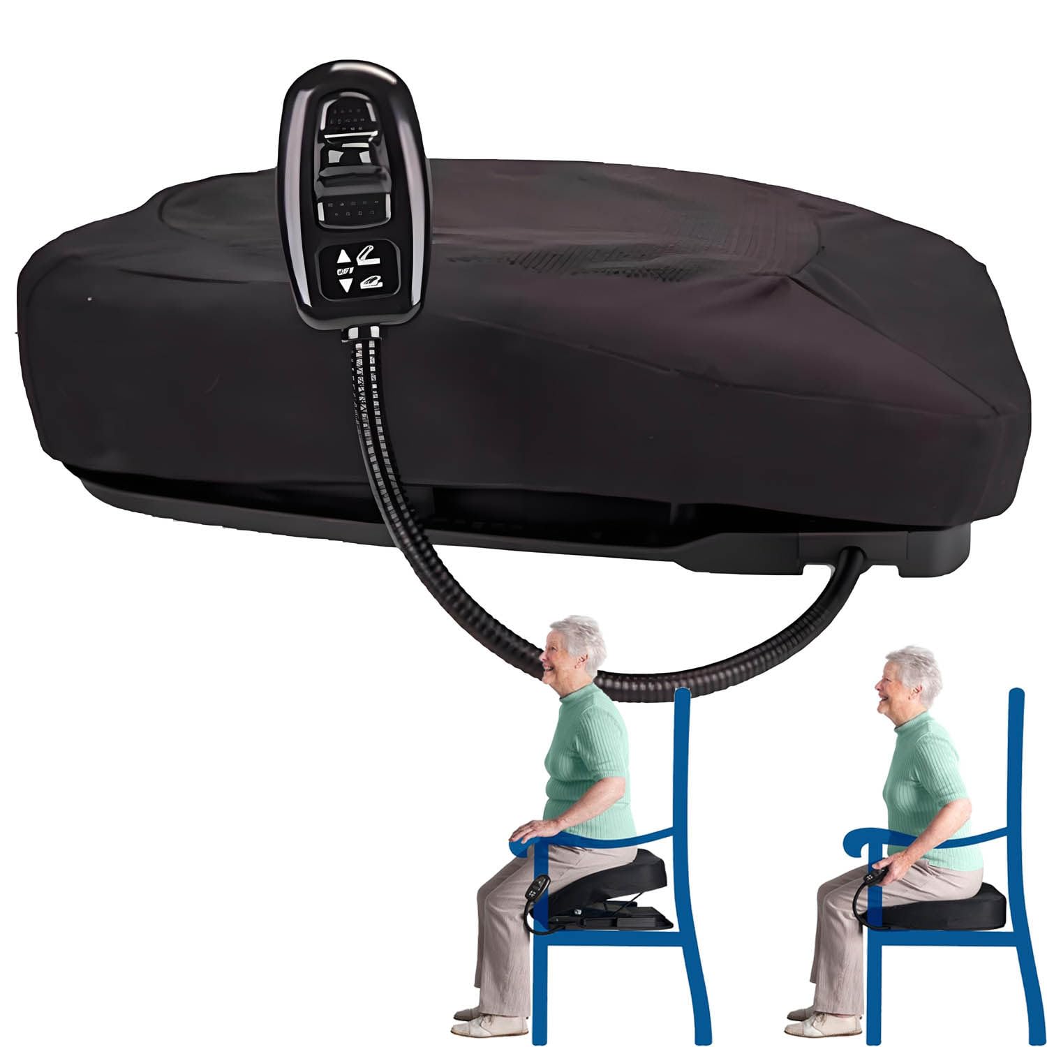 Cuscino Elettrico per la Mobilità Easy Lift, Lift Assist Sea, per sostenere in Sicurezza Fino a 124 kg/275 libbre, per Problemi muscolari, Ginocchia deboli, Anziani