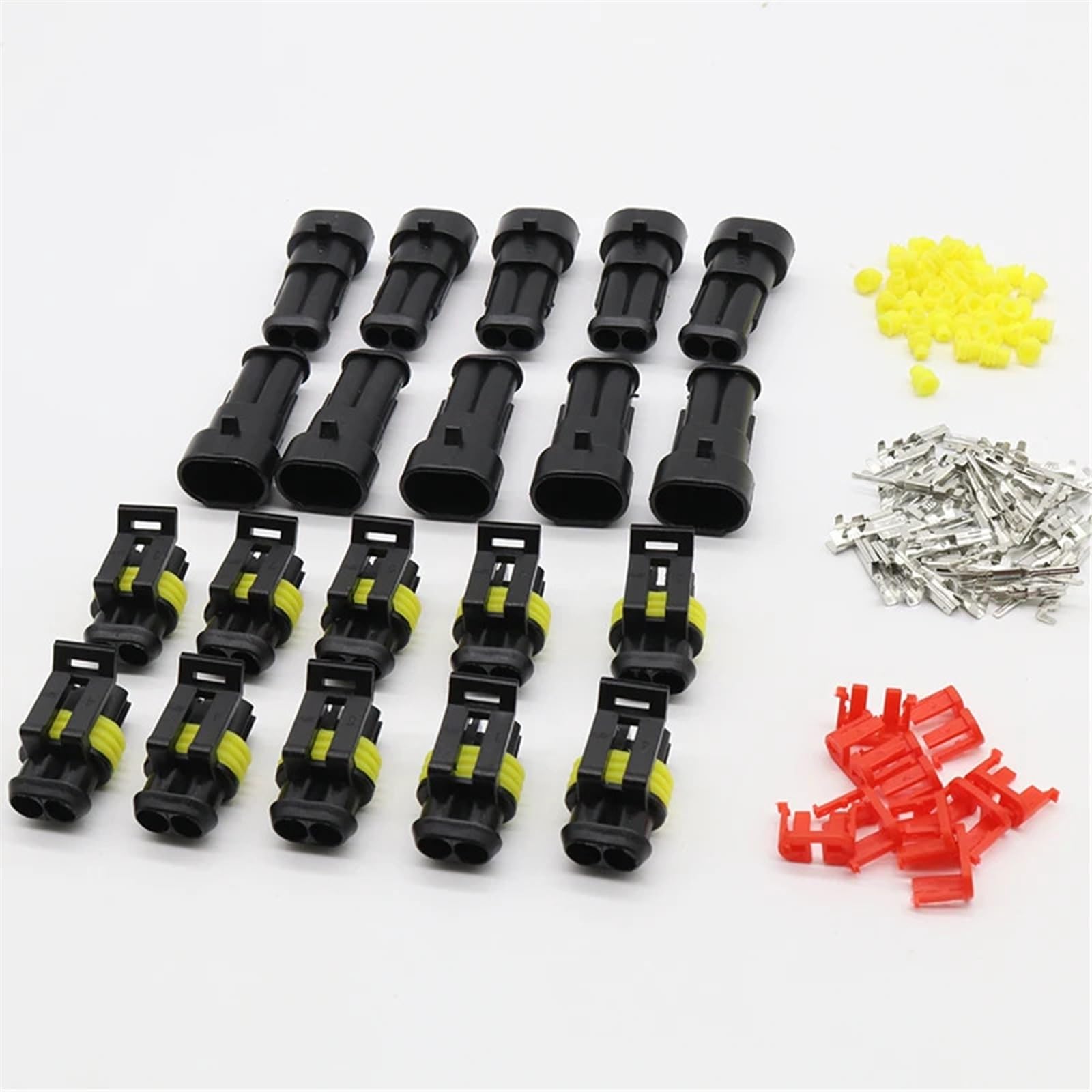 Conector de cable de 2 pines macho hembra para empalme estanco de automoción 6