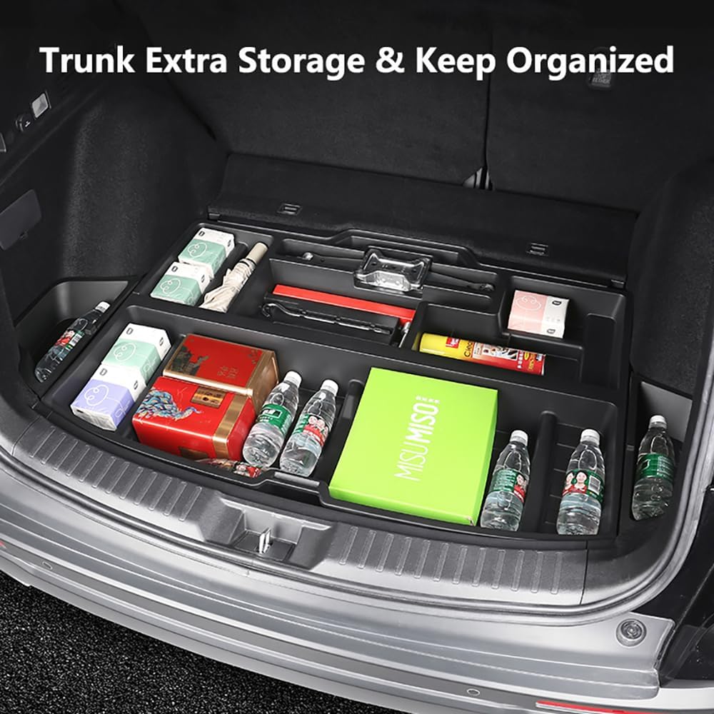 2023-2026 honda cr-v trunk organizer, suv insert cargo rear hatch storage box fits crv ex lx ex-l turbo sport under cargo floor storage bins for cr-v 2023-2026