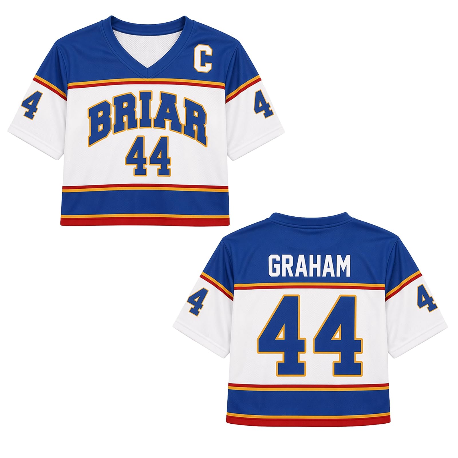 Off Campus Hockey Jersey Graham 44 & Logan 22 & Tucker 46 & Di Laurentis 66 Briar U Jersey Shirts Men/Women Unisex Short Sleeve Briar Hockey Shirts Sports Inspired Tshirts Off Campus Merch for Fans