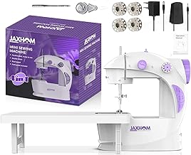 JAXHOM 2025 Mini Sewing Machine With Table Set I Electric Silai Machine With Extension Table, Foot Pedal, Adapter And Inbuilt Focus Light (Set-2)