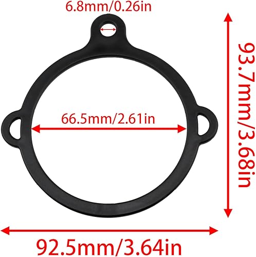 Miniatura 2 de Anillo de seguridad negro de 3 agujeros para botella de agua, anillo de seguridad de 3 agujeros para botella de agua, llave de hebilla de paracaídas