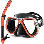 Greatever Dry Snorkel Set,Panoramic Wide View,Anti-Fog Scuba Diving Mask,Professional Snorkeling Gear for Adults
