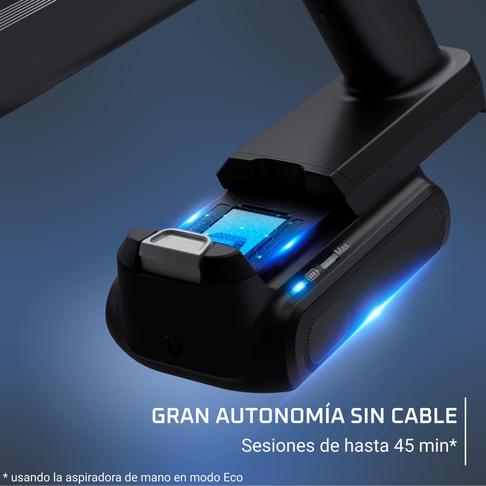 Rowenta X-Pert 7.60 – Aspiradora escoba sin cable, 140 W, 45 min de autonomía, ligera y versátil, cepillo motorizado con LED, accesorio para ranuras y sofás, base de carga, RH6A35 (Reacondicionado)