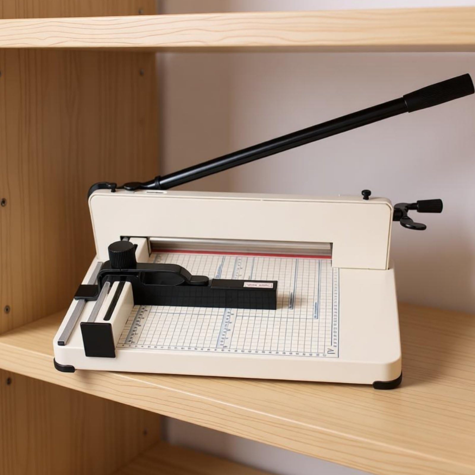 Colcolo Guillotina de Papel Profesional Cortadora Recortadora Cizalla Trimmer con Ajuste Lateral Milimétrico y Cuadrícula con Mango Bloqueable Adecuada para