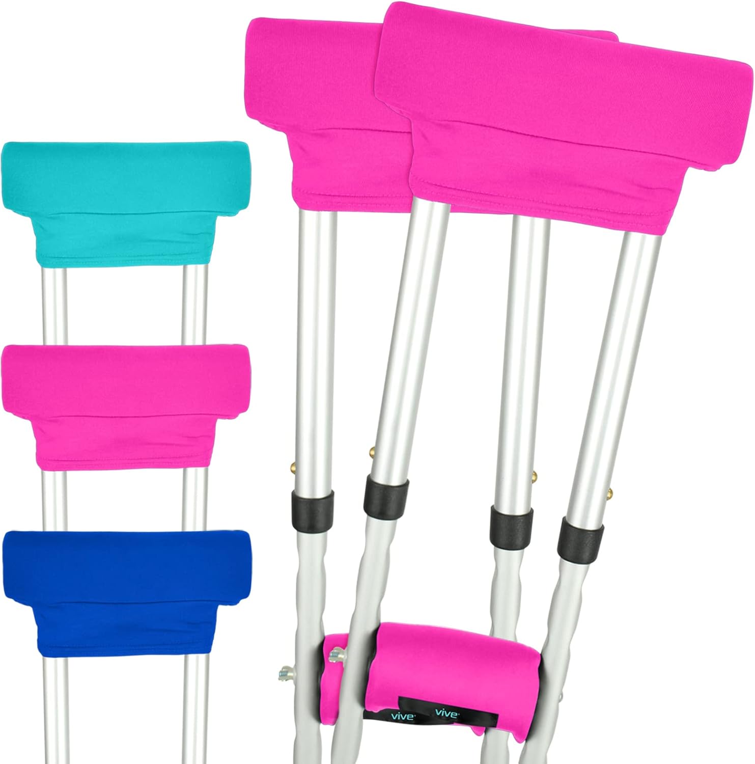 Vive Crutch Pads Padding for Walking Arm Crutches Universal