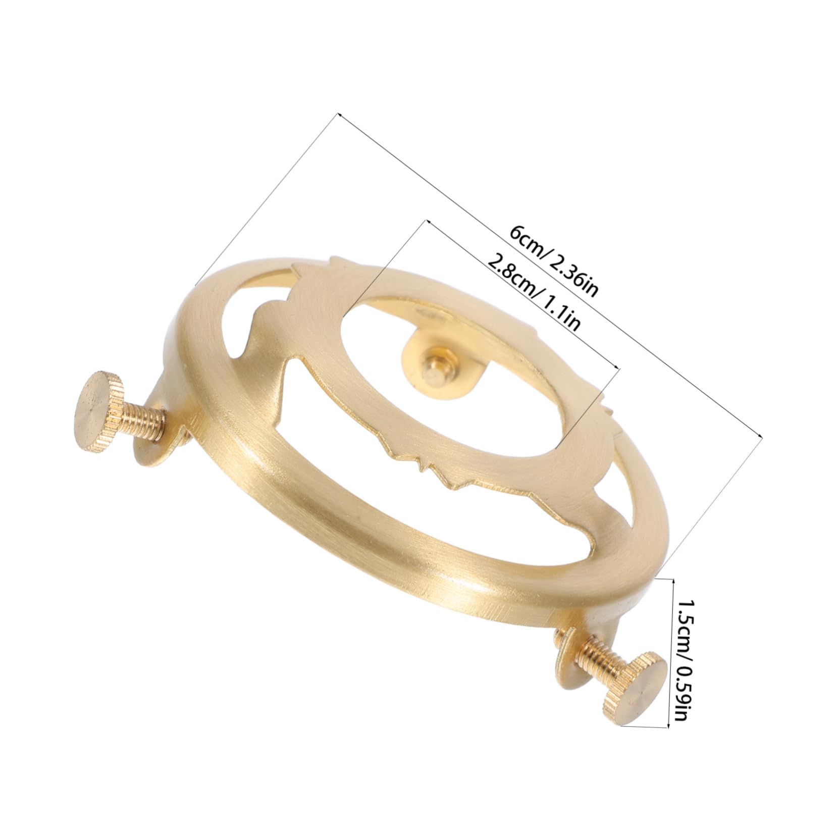 Holibanna Copper Lamp Holder Bracket Clip for Lampshade Durable Pure Copper Design Easy Installation Stylish Aesthetic Appeal Portable Lighting Accessory for Home Use