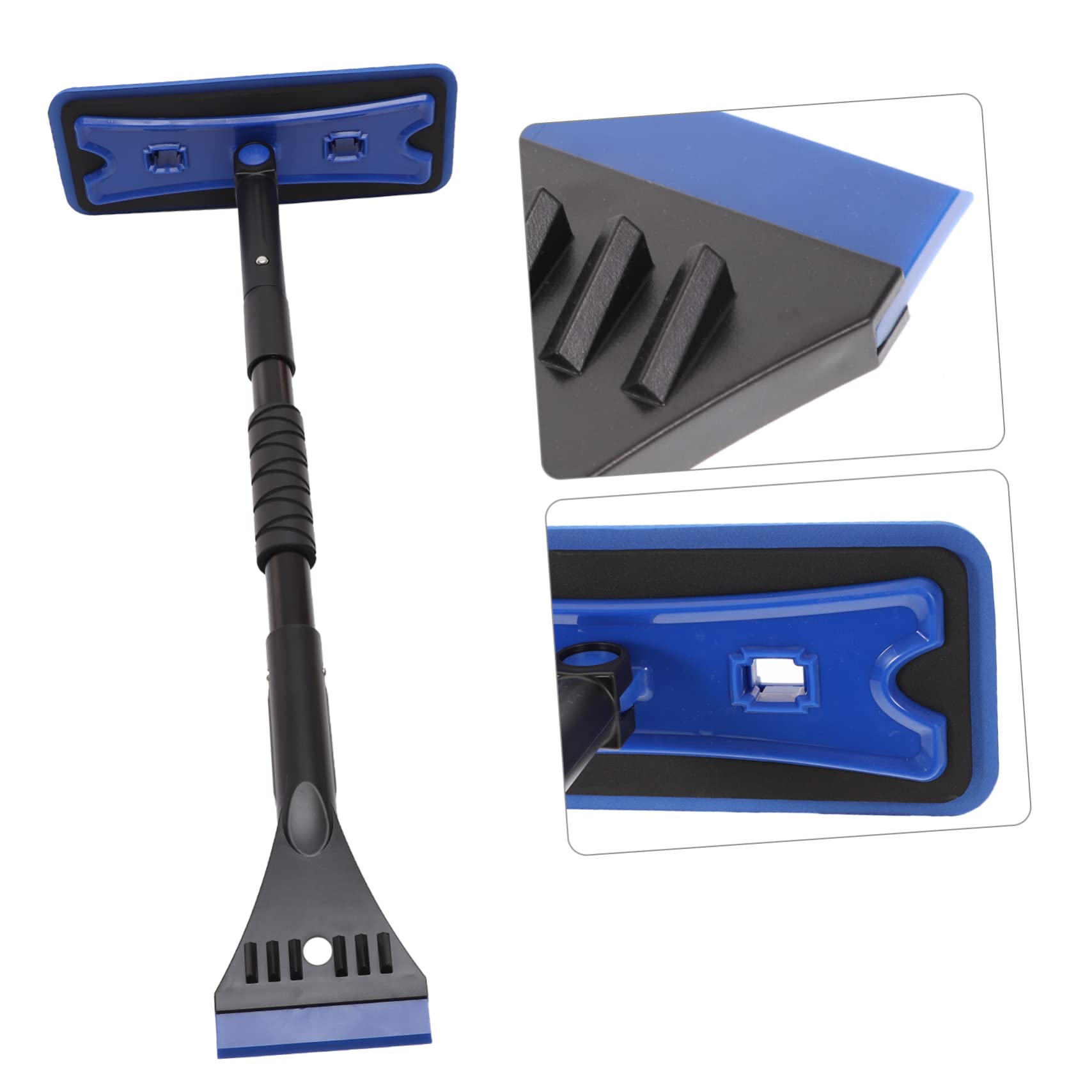 Grattoir à Neige pour Voiture 1 Set Bleu, Alliage D’aluminium Eva