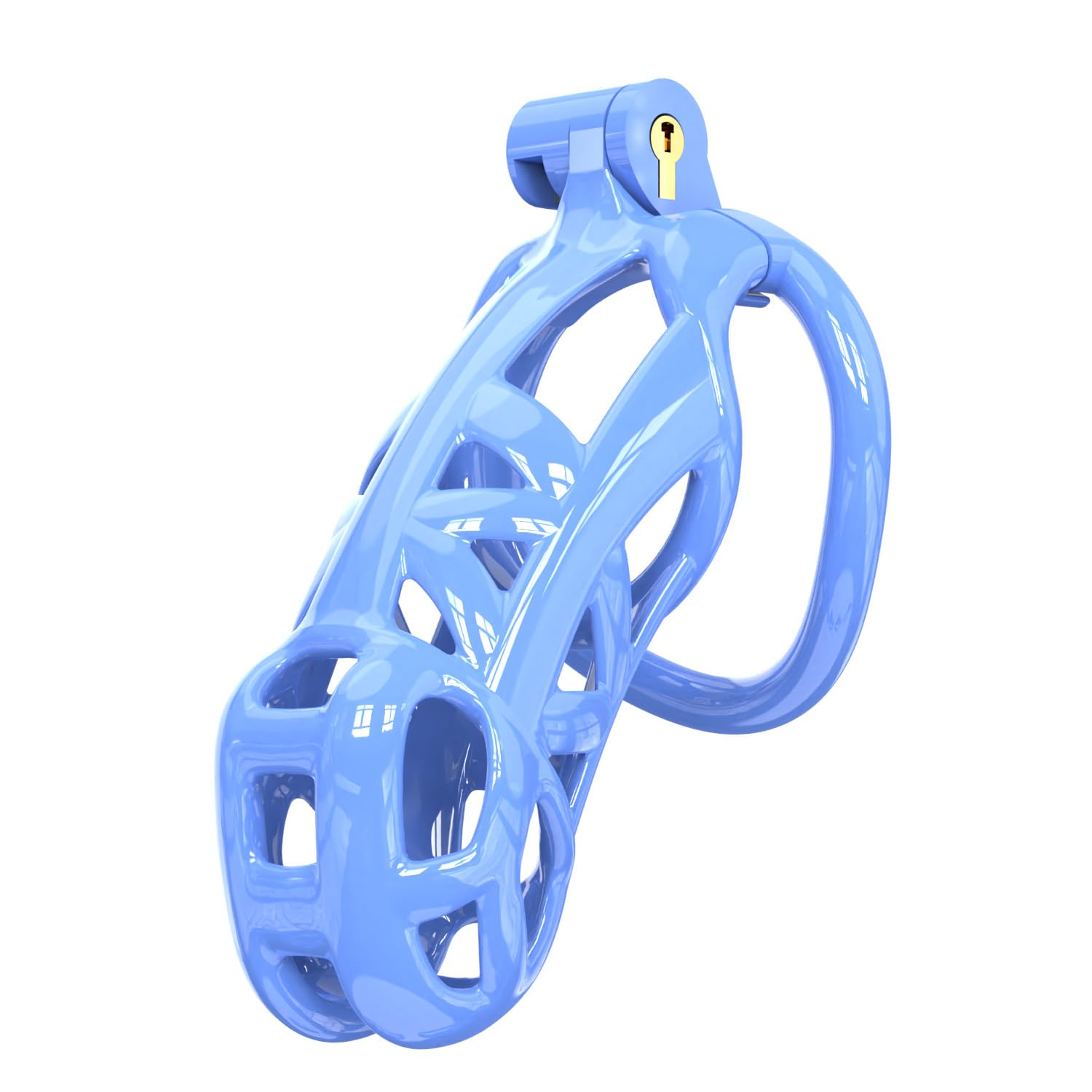 Cobra Blue Chastity Devices Extra Large Penis Cage Sissy Men XL Blue