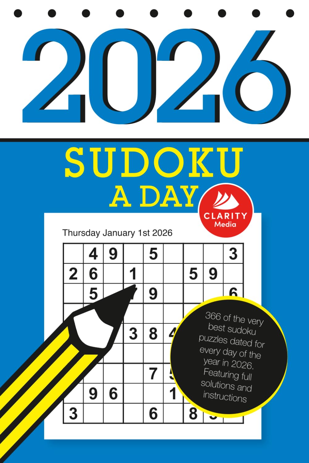 Sudoku a Day 2026      Paperback – August 28, 2025