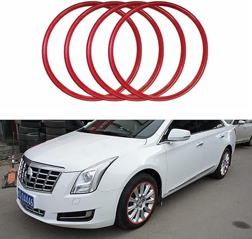 Protector de llanta de automóvil, antiarañazos, anillo de protección de rueda de aleación de aluminio para autos, camiones, Tesla, juego de 4