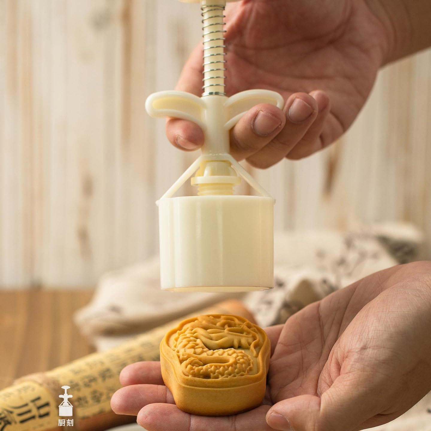 Amazon | 龍 鳳凰 ムーンケーキ型 75g 月餅モールド クッキー型