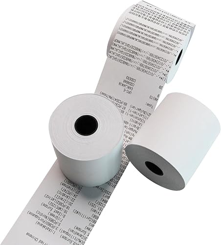 Miniatura 4 de (100 rollos) rollos de papel térmico de 3 18 x 230 pulgadas (55 GSM - núcleo de panal) se adapta a todas las impresoras de caja registradoras POS,