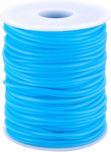 Vista 60 de FASHEWELRY 32.8 yardas 0.079 in Cables de goma para tejer cuerdas de peluquero 0.079 in de goma para puntada de goma protector de goma 6